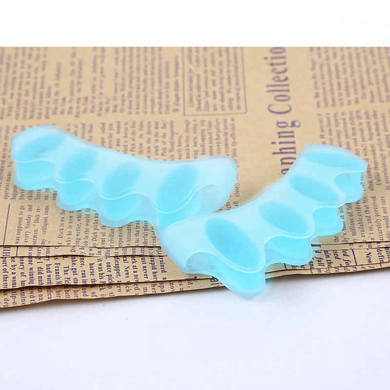 [Australia] - 3Pairs Bunion Separators Blue Toe Correctors Gel Toe Correctors for Different People with Overlapping Toes and Claw Toes 