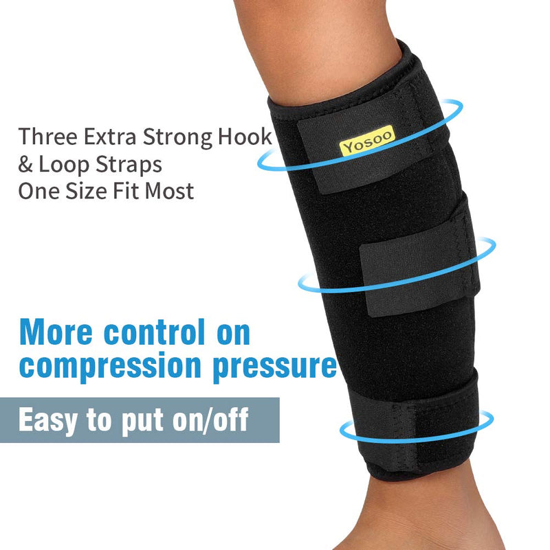 [Australia] - Calf Support, Calf Compression Sleeve Shin Splint Calf Brace for Relieving Calf Pain, Muscle Pain, Torn Calves, Swelling, Sprains Recovery, Unisex, Single 