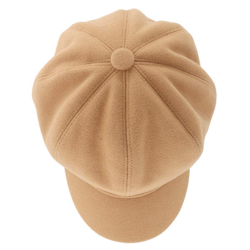 [Australia] - Gisdanchz Women's Woolen Visor Beret Newsboy Hat Cabbie Cap for Winter Wool - Camel 