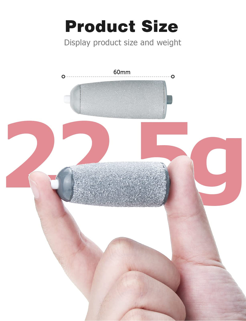 [Australia] - Replacement Foot Grinder Roller for Flawless Pedi 6Pcs, Mellbree Replacement Foot Grinder Roller Heads for Feet Callus Removers Use 6 PCS 