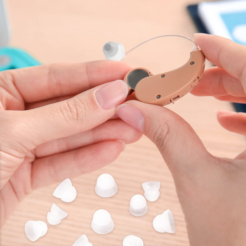 [Australia] - 30 Packs Dome Hearing Aid Silicone Hearing Aid Domes Hearing Aid Power Domes Medium Power Domes Small Close Domes Ear Tips Hearing Direct Domes Large Power Dome for Hearing Resound Accessories (White) White 