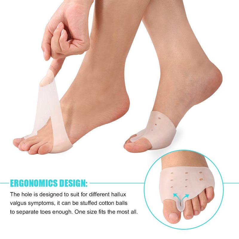 [Australia] - Gel Toe Correctors and Spacers Toe Finger Straightener Bunion Corrector Pads Ease Relief Forefoot Cushion Gel Separators Toe Separators 