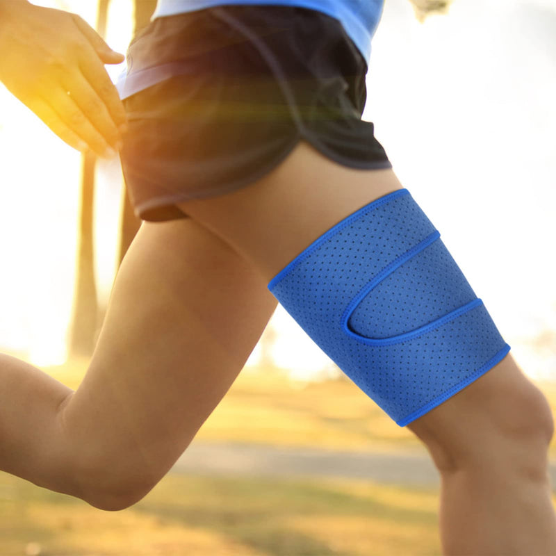 [Australia] - Thigh Support Compression, Thigh Support with Silicone Anti-Slip Strip, Hamstring Wrap Compression Sleeve Supports Muscle Recovery and Prevents Injuries 