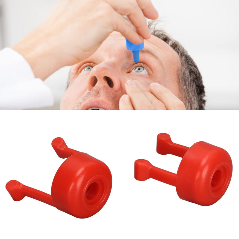 [Australia] - Autodrop Eye Drop Guide, Auxiliary Bracket Hygienic One Handed Operation Soft Silicone Autodrop Eyedropper Aid 2 PCS for Eye Drop Bottles for Eye Ointment 