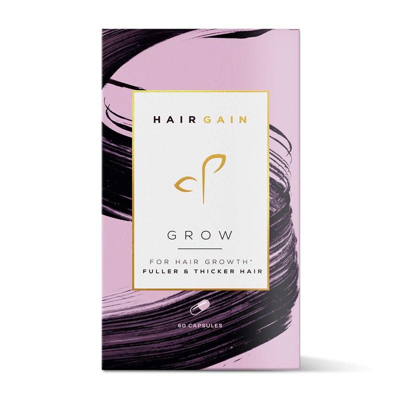 [Australia] - Grow by Hair Gain 1 Month supply 60 Capsules Fuller Thicker Hair in one month 