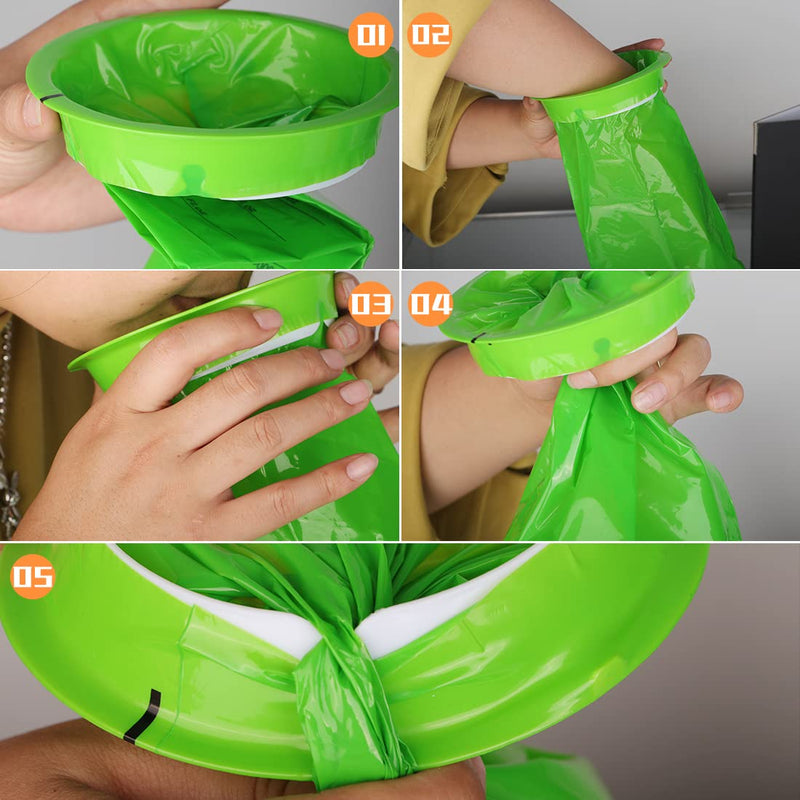 [Australia] - Vomit Bags Sick Bags Disposable Emesis Bags 16 Pieces Barf Bag with Snap for Travel Motion Sickness, Airsick 1000ml Car Sickness Bag 