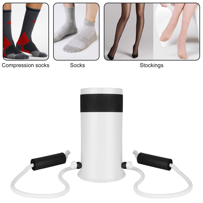 [Australia] - supregear Sock Aid Kit, Wider Sock Stocking Slider, Sock Remover, Shoe Helper with Long Shoe Horn Dressing Aid for Women Men Elderly Pregnant, 34" Adjustable Cords, Easy on Easy Off 1 Set 