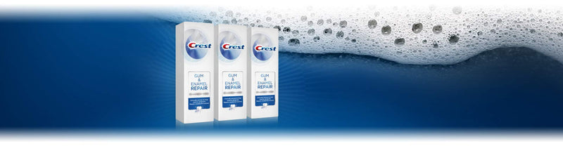 [Australia] - Crest Gum & Enamel Repair Toothpaste, Advanced Whitening, 4.1oz (Pack of 3) ( Packaging May Vary ) 