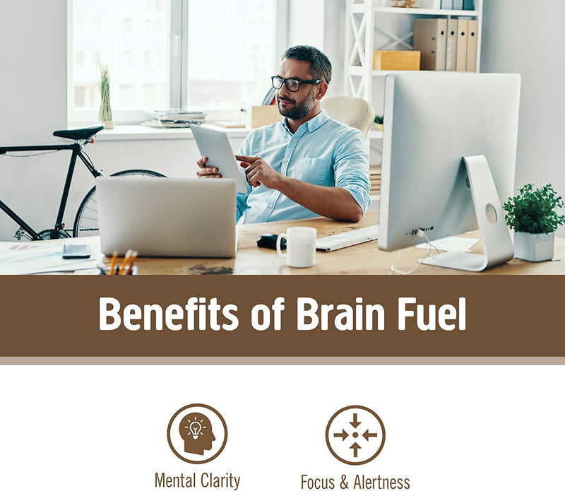[Australia] - Om Mushroom Superfood Brain Fuel Mushroom Powder Capsules Superfood Supplement, 90 Count, 30 Days, Lion's Mane, Reishi Blend Plus Folate, Mental Clarity, Mushroom Supplement 
