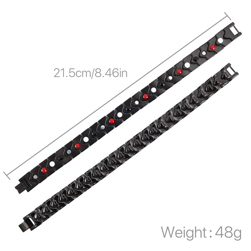 [Australia] - Strong Magnetic Bracelets for Men Titanium Double Strength Magnets Wristband Bracelets 
