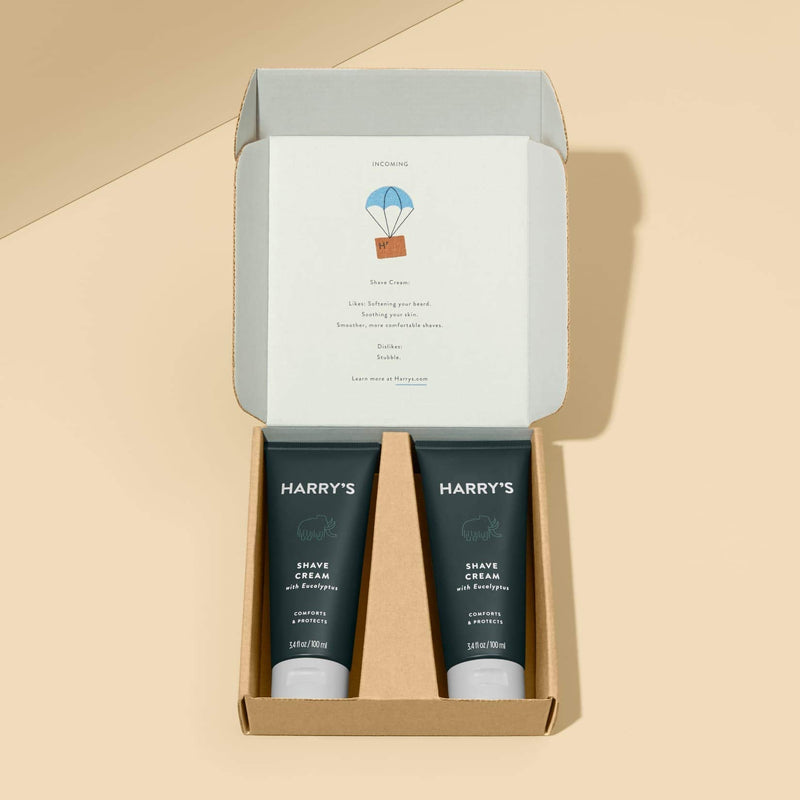 [Australia] - Harry's Shaving Cream - Shaving Cream for Men with Eucalyptus - 2 pack (3.4 oz) 