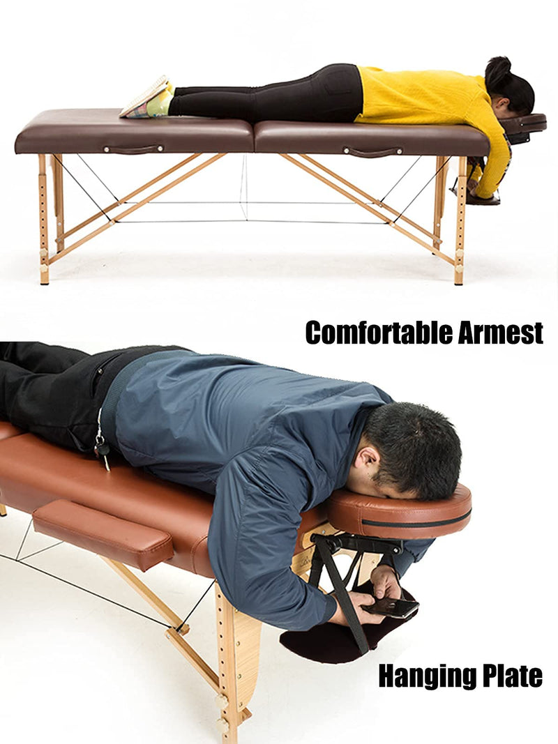 [Australia] - TOROKOM Soft Sponge Hanging Arm Rest for Massage Table, Hanging Arm Rest Sling Board Hanging Arm Rest Shelf Armrest Support for Massage Table SPA Beauty Salon Bed(Black) 
