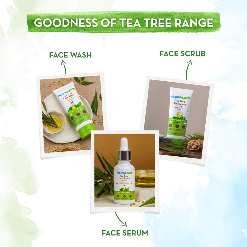 [Australia] - Mamaearth Tea Tree Natural Face Wash for Acne & Pimples Wash 100 ml - For Normal & Dry Skin 