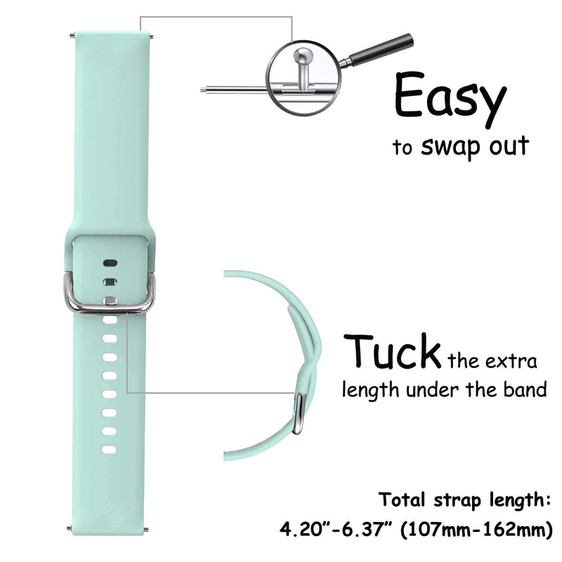 [Australia] - Lwsengme Watch Bands-Width 20mm,22mm-Quick Release & Choose Color-Soft Silicone Replacement Watch Straps #1 Lug width: 20mm 