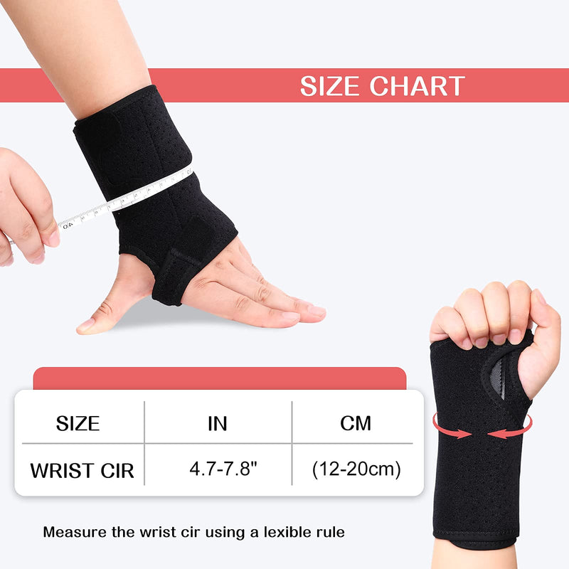 [Australia] - Carpal Tunnel Wrist Brace Night Support for Women Men Left Right Hand Ulnar Wrist Pain Nerve Brace Hand Braces Wrist Support(Right hand,Pack of 1) 