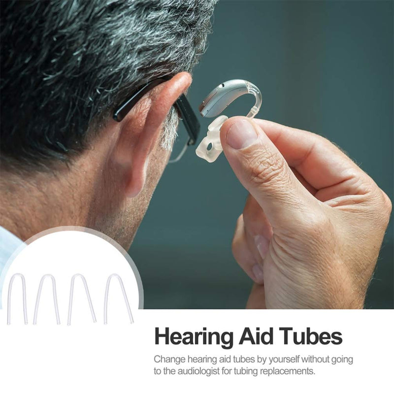 [Australia] - ULTECHNOVO Hearing Aid Tubes- 8pcs Replaceable BTE Earmold Tubes Soft Hearing Aids Tube Mold Tubing for Hearing Machine 