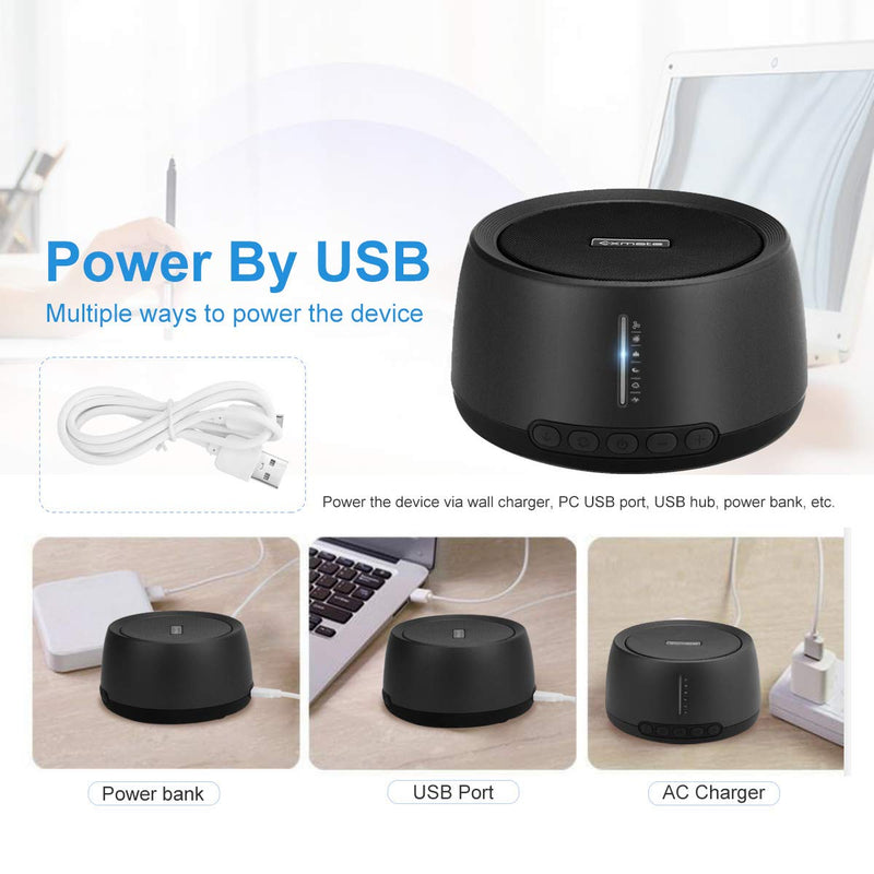 [Australia] - Sound Machine for Baby Sleeping, Exmate Noise Machine for Office Privacy with 30 Non-Looping HiFi Soothing Sound, Memory Function and Timer Sound Machine for Adult Kid Home Office Travel 1 Count (Pack of 1) 