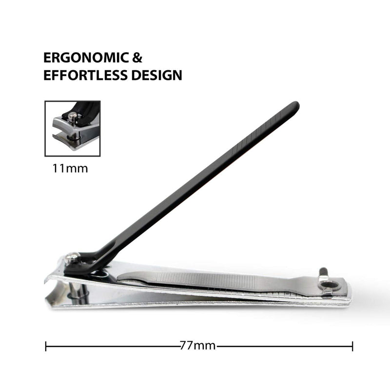 [Australia] - Nail Clippers With Nail File - Large Heavy Duty Curved Blades Fingernail & Toenail Clipper - Nail Cutter For Men And Women 
