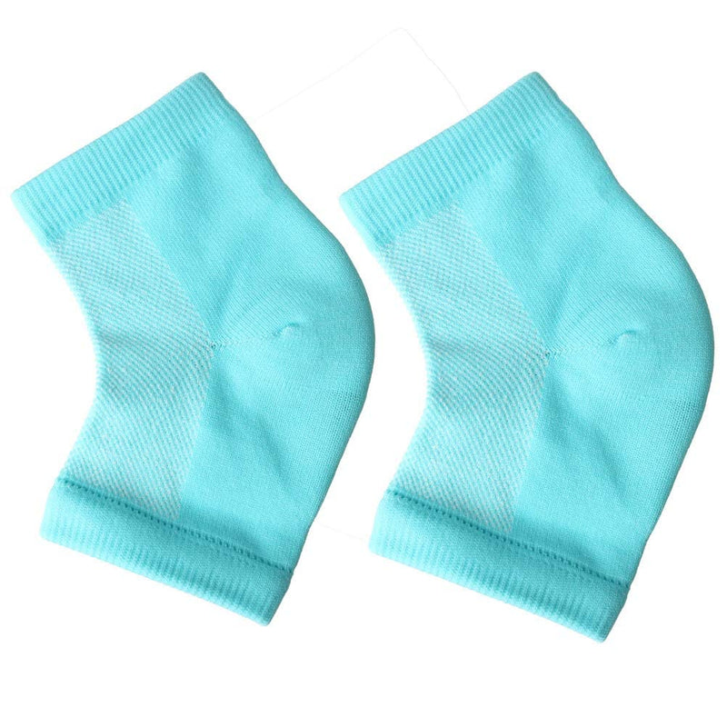 [Australia] - Pengxiaomei Soft Heel Socks,Ventilate Foot Spa Moisturizing Gel Beauty Socks Moisturising Socks for Dry Hard Cracked Skin(Blue) 