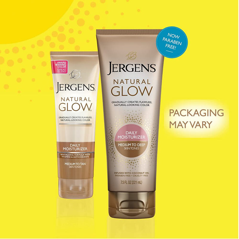 [Australia] - Jergens Nat Glow Med/Tan Size 7.5z Jergens Natural Glow Daily Moisturizer For Medium/Tan Skin 
