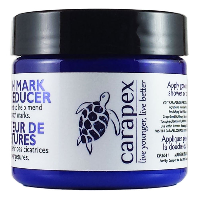 [Australia] - Carapex Stretch Mark & Scar Reducer Cream - 98% Natural, for Pregnancy Marks, Weight Loss Marks, Tightening, Firming, Unscented with Shea Butter, 4oz 120ml 