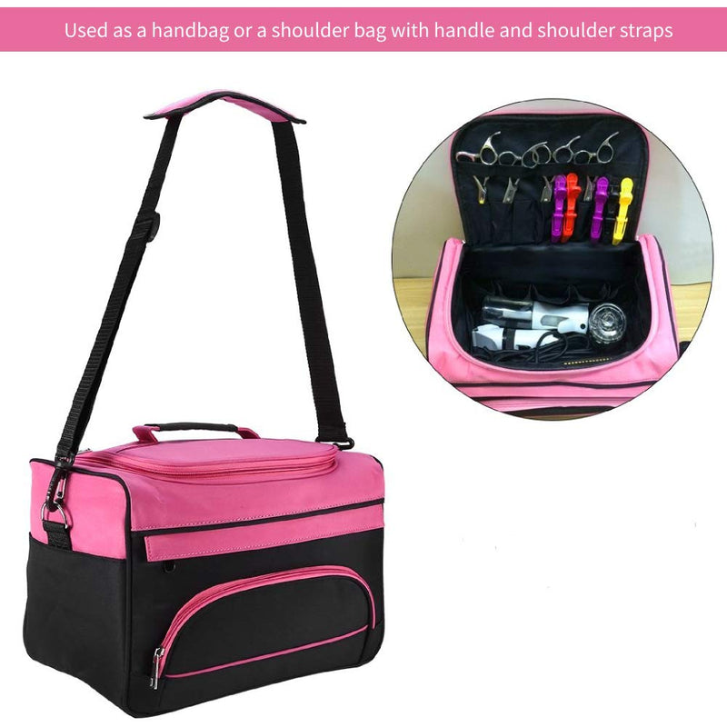 [Australia] - Hairdressing Tools Storage Carrying Case, Hairdresser Designer Session Bag Large Mobile Hair Salon Kit Holder 