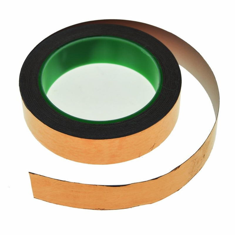 [Australia] - KAISH Double Conductive Copper Foil Paper Shielding Paper for Guitar & EMI Shielding,Crafts,Electrical Repairs,Grounding - 65 FT 25 mm(1") 25mm (1") 