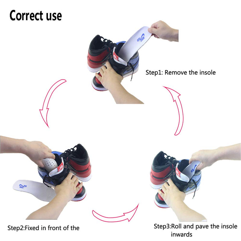 [Australia] - 8 Pair Shoe Crease Protectors Anti-Wrinkle Shoes Crease Toe Box Decreaser Prevent Shoes Crease Indentation Anti-Wrinkle Shoes Creases Protector (Men's 7-12) Men's 7-12 