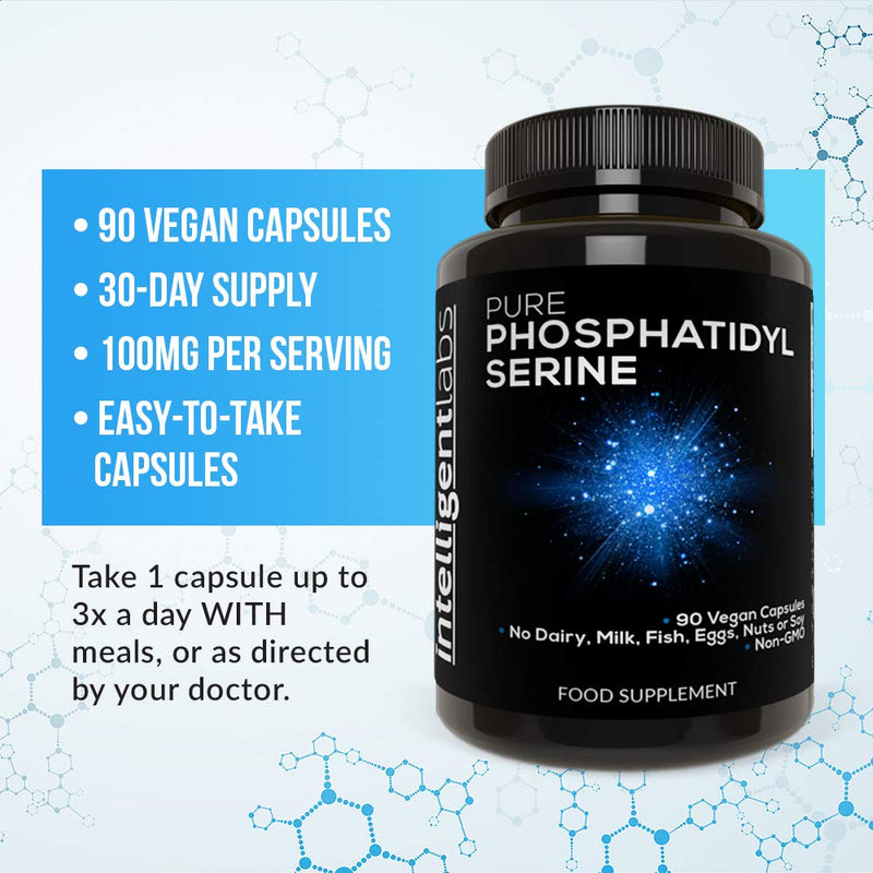 [Australia] - Intelligent Labs Phosphatidylserine 100mg, 100% Soy Free, Pure Phosphatidylserine from Sunflower Lecithin 