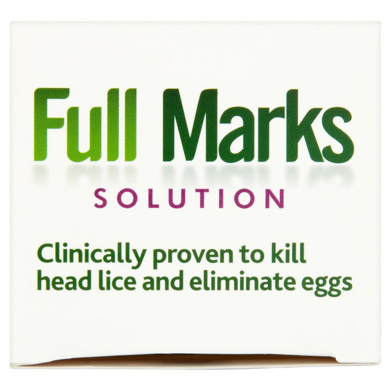 [Australia] - Full Marks Head Lice Solution, 4x 5 Minute Head Lice Treatment, 200ml, For Head Lice, Eggs, And Nits, Comb Included 