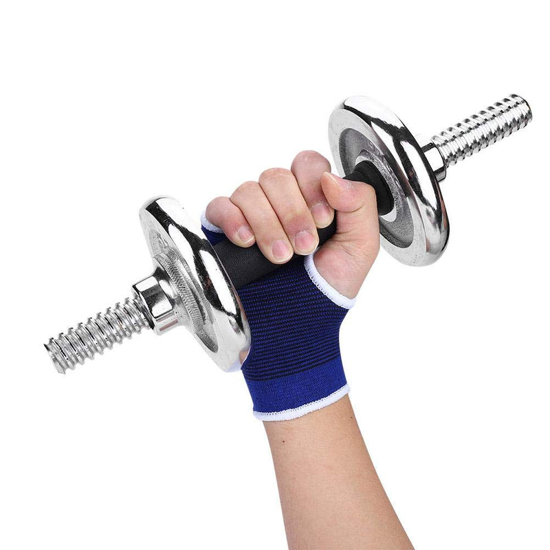 [Australia] - Alomejor 1 Pair Wrist Brace Elastic Wristband Wrist Palm Brace Carpal, Ideal Support for Sports Gym Protector Sprained Wrists and Hands Blue 