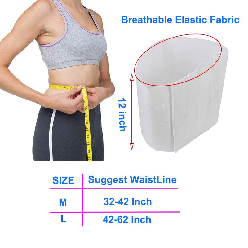 [Australia] - Abdominal Binder Women Bariatric Tummy Binder Compression Stomach Support Wrap for Women Bariatric Band Compression Belt Stomach Wraps Medical Waist Binder After Surgery Belly Band (40-47 in) 