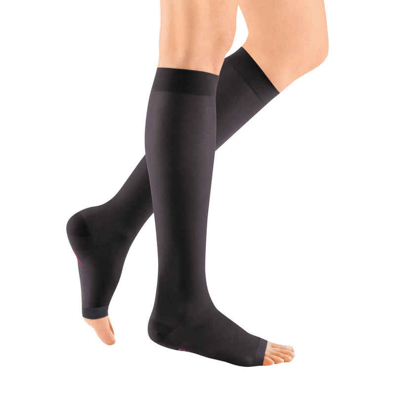 [Australia] - mediven sheer & soft for Women, 15-20 mmHg Calf High Open Toe Compression Stockings, Natural, III-Standard 3 