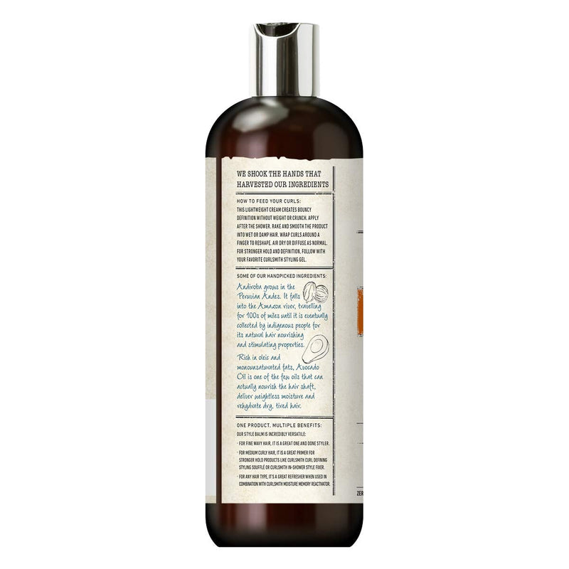 [Australia] - Curlsmith - Hold Me Softly Style Balm - Vegan Soft Hold Styling Cream for Wavy and Curly Hair, Natural Look (474ml) 474 ml (Pack of 1) 