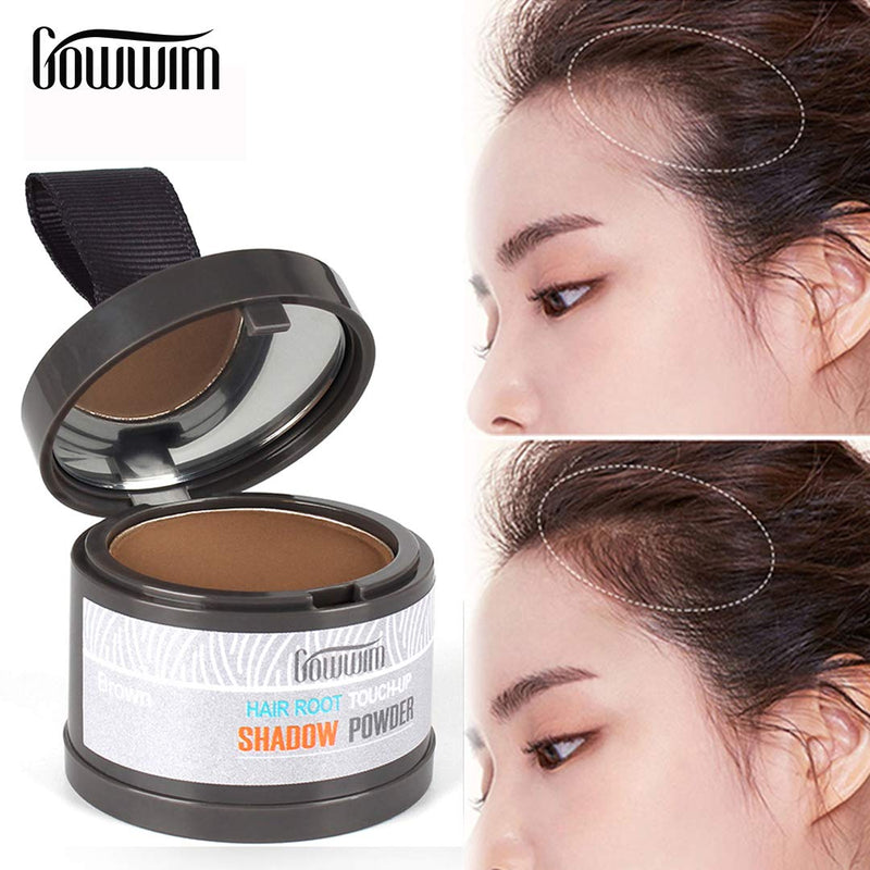 [Australia] - gowwim Root Touch Up,Hair Powder Hairline Color Shadow,Instantly Root Concealer Powder to Cover Up Roots,0.14oz,4g. Black 