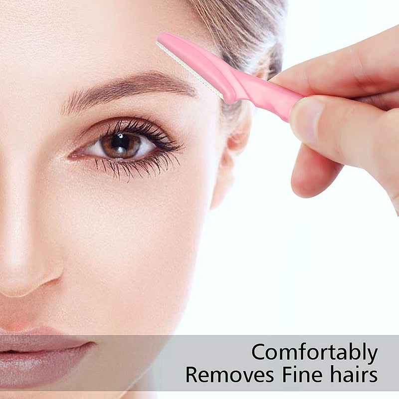 [Australia] - 15 Pieces Eyebrow Razors Eyebrow Trimmer Portable Facial Hair Remover with Precision Cover for Women and Men 