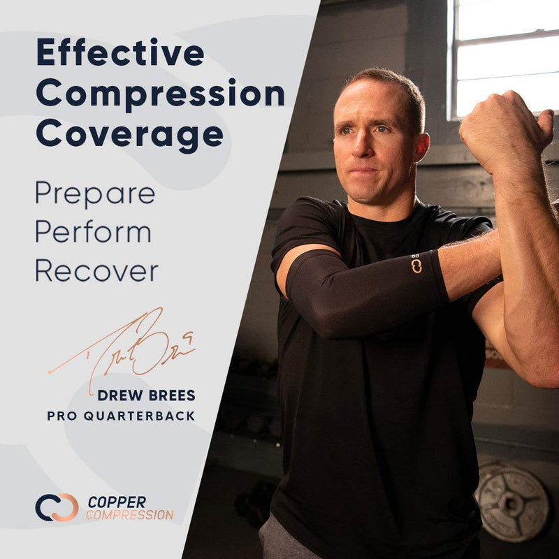 [Australia] - Copper Compression Recovery Foot Sleeves / Plantar Fasciitis Support Socks - Speed Up Recovery & Provide Relief Of Heel Spurs, Arch Pain, Foot Swelling & Ankle Injuries 1 Pair (Large) Large (1 Pair) 