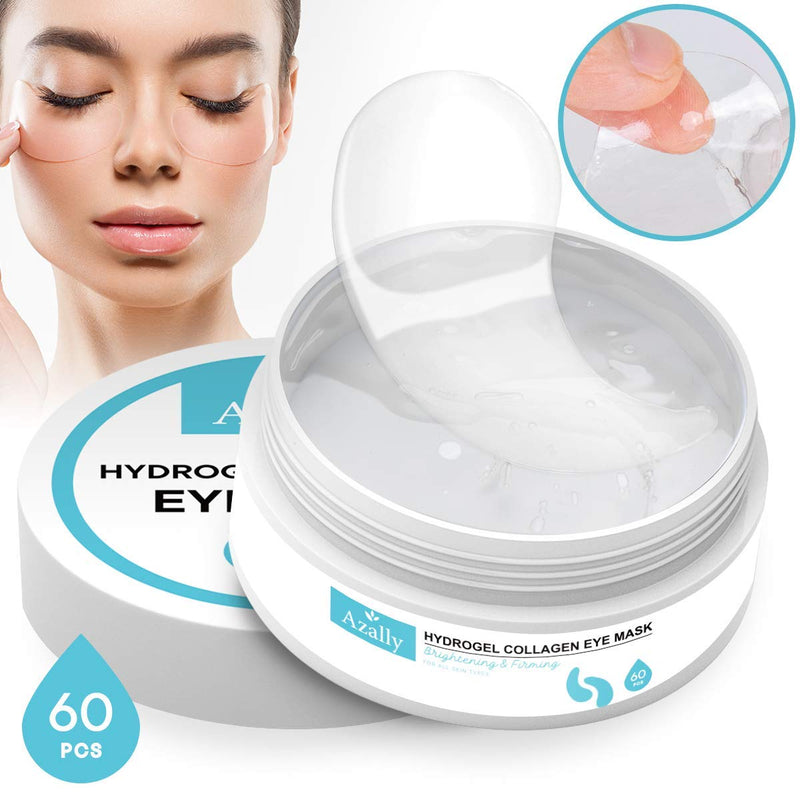 [Australia] - AZALLY Hydrogel Collagen Eye Mask - Collagen Anti-Aging Under Eye Patches, Under Eye Patches, Under Eye Bags Treatment, Eye Mask for Puffy Eyes (60pcs) 