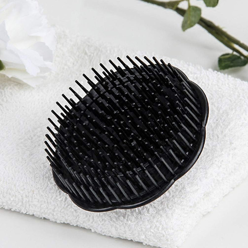 [Australia] - Beaupretty 5Pcs Plastic Hair Scalp Massager Shampoo Brush Round Head Scrubber Dandruff Combs Portable Hairdressing Shower Brush for Dorm Salon (Random Color) 