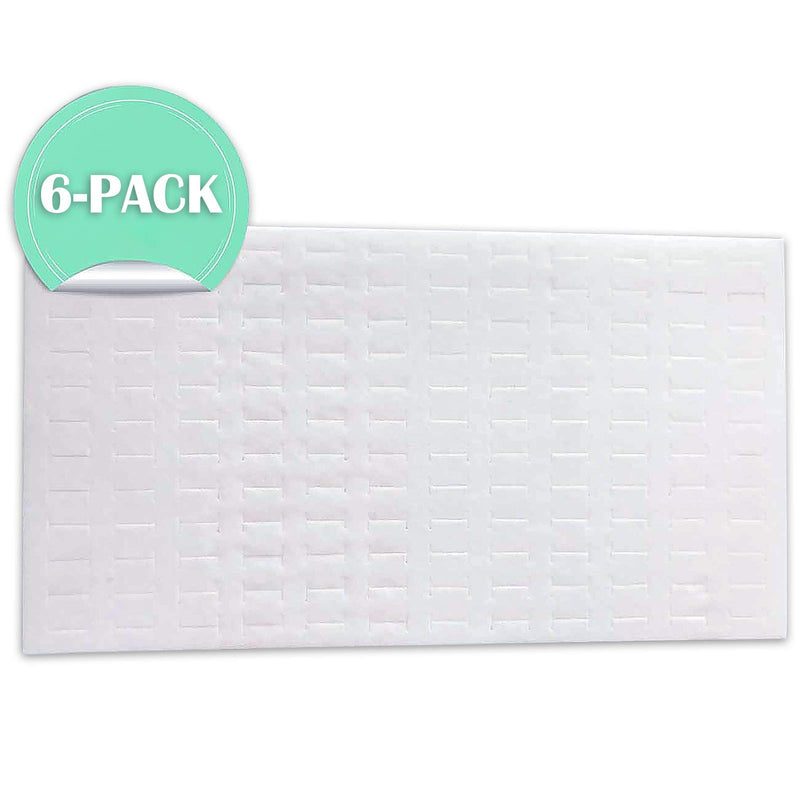 [Australia] - The Display Guys ~ 6pcs Deluxe White Velvet Ring Foam 144 Slot Jewelry Travel Ring Insert Display Pad Holder 