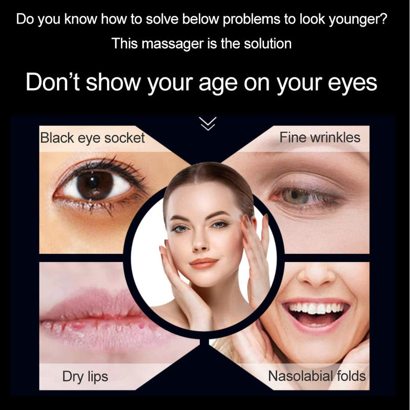 [Australia] - Vibration Eye Massager, Beauty instruments/apparatus, Beauty eyes, Reduce Black eye socket/Wrinkles removal(White) White 