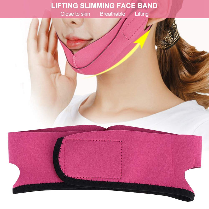 [Australia] - Face Slimming Strap, Face Lifting Band, Weight Lose Slimming Firming Belts Anti Wrinkle V-shaped Bandage Mask for Women Eliminates Sagging Skin Lifting Firming Anti Aging Breathable 