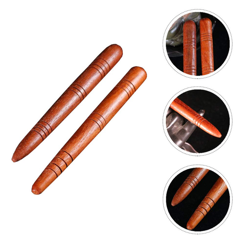 [Australia] - Wooden Massage Stick Foot Hand Acupoint Pen Cone Thai Health Care RelaxationTool for Head Face Body- 4Pcs 
