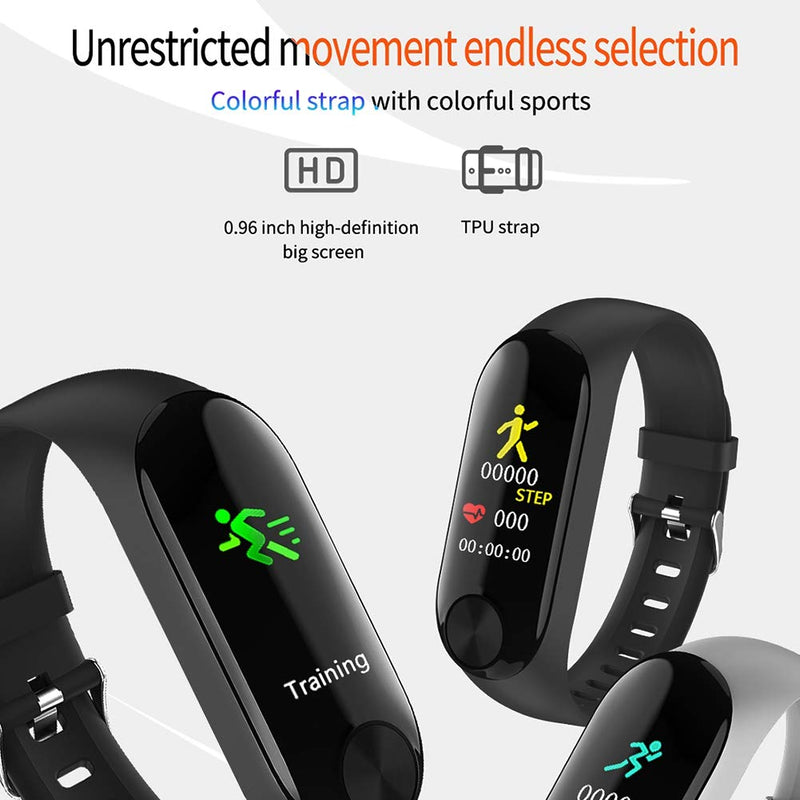 [Australia] - tongzhou Smart Wristband Z10 unisex Waterproof Heart Rate Monitor Blood Pressure Pedometer Sleep Fitness Sport Watch for IOS/Android 