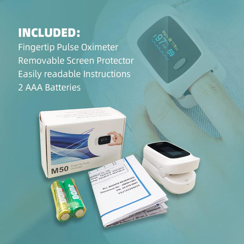 [Australia] - BLT M70B Oxygen Monitor Finger Adults, Fingertip Pulse Oximeter CE Mark Approved, Meet UK Standard, SpO2 Blood Oxygen Saturation Sats Monitor with Heart Rate and Perfusion Index (Includes Batteries) 