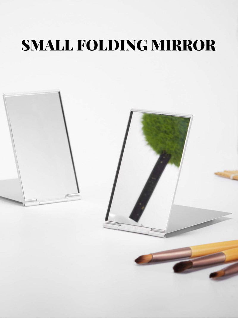 [Australia] - Mirrornova Folding Mirror, Compact Ultra-Slim Small Portable Travel Size Makeup Mirror (Aluminum Shell, 3.3") 3.3" 