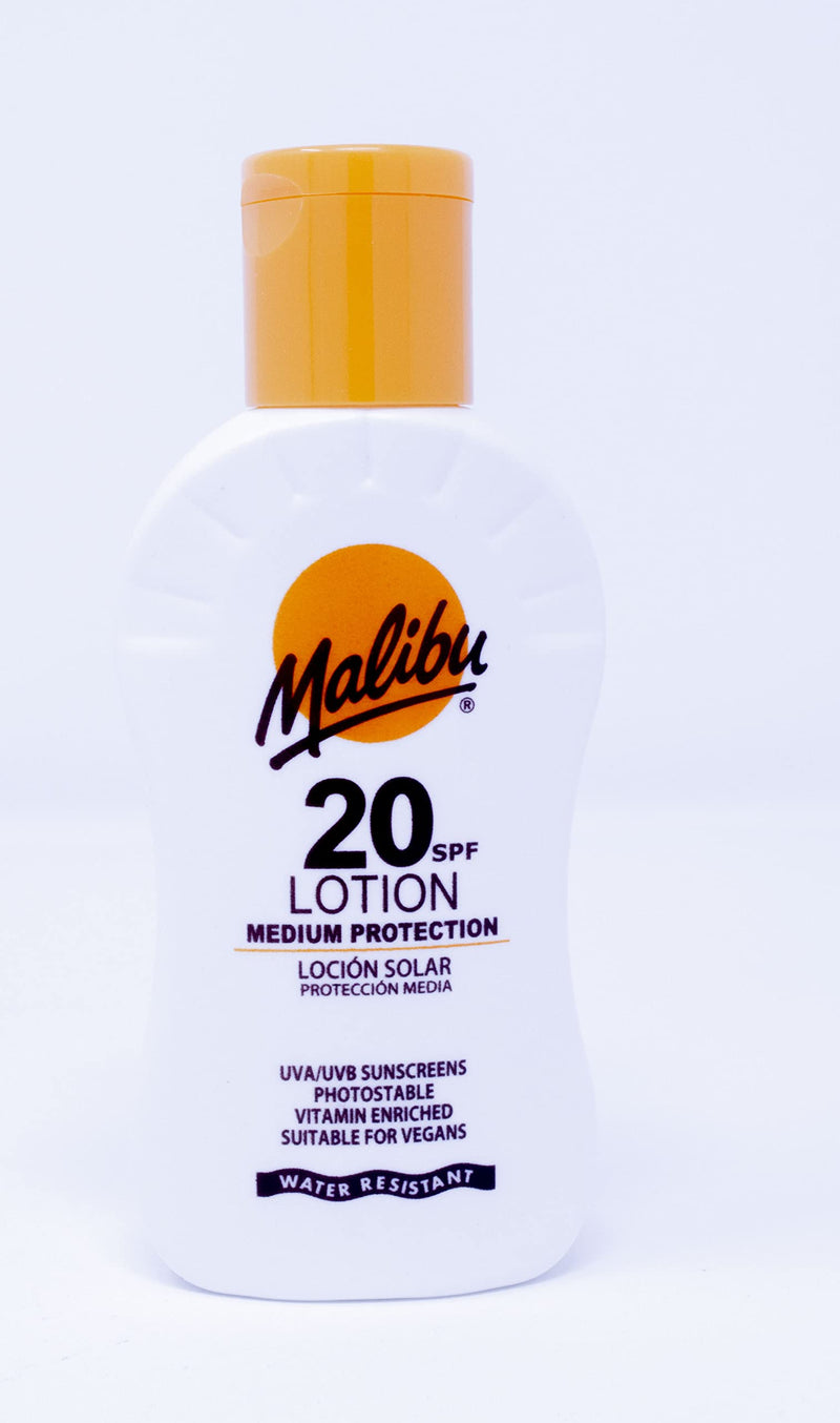 [Australia] - Malibu Sun Protection Travel Size Tanning Pack 1 x SPF 20 1 x SPF 10 Sun Tan Lotion & 1 x After Sun Aloe Vera Lotion Kit 