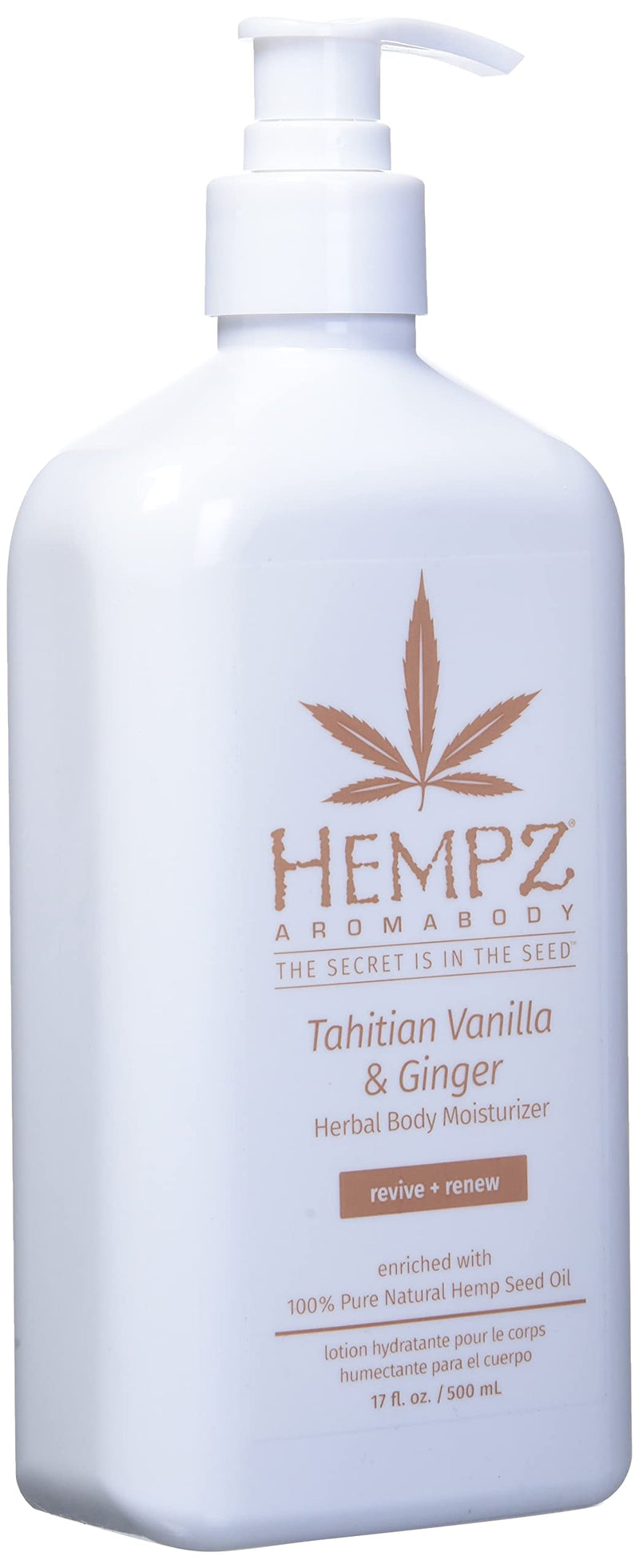 [Australia] - Hempz Tahitian Vanilla & Ginger Herbal Body Moisturizer, 17 Ounce 