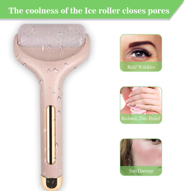 [Australia] - AITINIA Ice Roller. Face Roller Massager for Puffiness Relief Pain and Minor Injury. Beauty Products to Tighten Pores Whiten Skin. (Pink) 