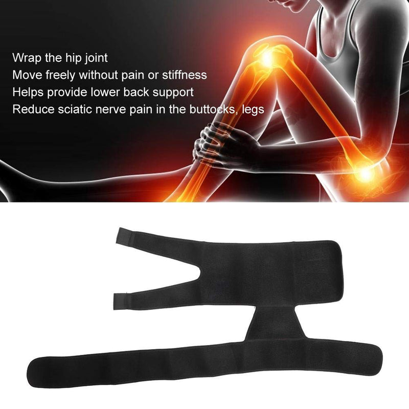 [Australia] - Adjustable Compression Brace Groin Support Wrap Hip Joint Support Pain Relief Hamstring Sciatica Wrap Hip Brace for Men and Women Thigh, Hamstring Recovery 